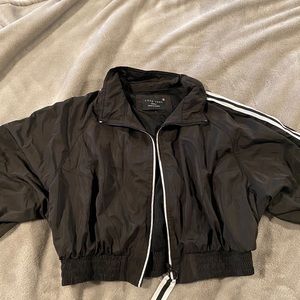 Black cropped jacket